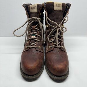 Caterpillar Women's Clover 8" Steel Toe Work Boots Brown Size 10 P11182 
No Box